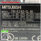 (C)Used, FR-E740-0.4K Inverter, อินเวอร์เตอร์ สเปค 0.4kW, MITSUBISHI