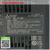 (A)Unused, MR-J4-40B Servo Amplifier, servo drive control unit spec AC200V 0.4kw, MITSUBISHI 