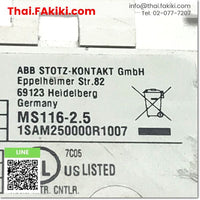 (D)Used*, MS116-2.5 Motor Circuit Breakers, มอเตอร์เซอร์กิตเบรกเกอร์ สเปค 1a1b 1.6-2.5A, ABB