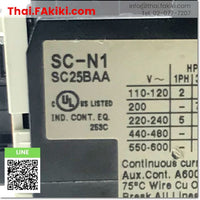 (D)Used*, SC-N1 Electromagnetic Contactor, แมกเนติกคอนแทคเตอร์ สเปค AC200V 2a2b, FUJI