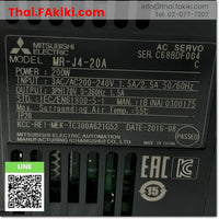 (D)Used*, MR-J4-20A Servo Amplifier, ชุดควบคุมการขับเคลื่อนเซอร์โว สเปค AC200V 0.2kW, MITSUBISHI