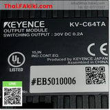(C)Used, KV-C64TA PLC I/O Module, โมดูล PLC I/O สเปค 64points, KEYENCE