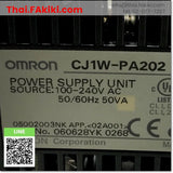(D)Used*, CJ1W-PA202 Power Supply, พาวเวอร์ซัพพลาย สเปค AC100-240V, OMRON