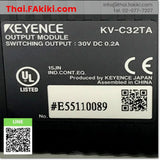 (D)Used*, KV-C32TA Transistor Output Module, เอ้าท์พุทโมดูล สเปค 32points, KEYENCE