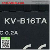 (D)Used*, KV-B16TA Transistor Output Module, เอ้าท์พุทโมดูล สเปค 16points, KEYENCE