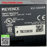(D)Used*, KV-C64XB PLC I/O Module, โมดูล PLC I/O สเปค 64points, KEYENCE