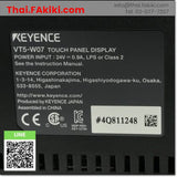 (A)Unused, VT5-W07 Touch panel, แผงสัมผัส สเปค DC24V,VT5 Series, KEYENCE