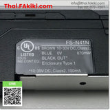 (A)Unused, FS-N41N Digital Fiber Optic Sensor Amplifier, เครื่องขยายสัญญาณดิจิตอลไฟเบอร์ออปติกเซนเซอร์ สเปค -, KEYENCE