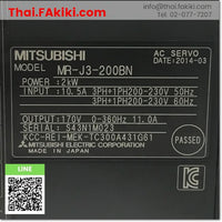 Junk, MR-J3-200BN Servo Amplifier, ชุดควบคุมการขับเคลื่อนเซอร์โว สเปค AC200V 2kW, MITSUBISHI