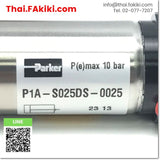 (C)Used, P1A-S025DS-0025 Rod Cylinder, ก้านกระบอก สเปค Tube inner diameter 25mm, Cylinder stroke 25mm, PARKER