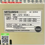 Junk, MR-J2S-40A1 Servo Amplifier, Servo Drive Controller Specification AC200V 0.4kW, MITSUBISHI 