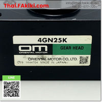(C)Used, 4GN25K GEAR HEAD, หัวเกียร์ สเปค 80mm Reduction ratio25, ORIENTAL MOTOR