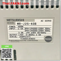 Junk, MR-J2S-40B Servo Amplifier, ชุดควบคุมการขับเคลื่อนเซอร์โว สเปค AC200V 0.4kW, MISUBISHI