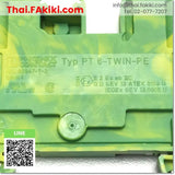 (C)Used, PT6-TWIN-PE Ground terminal, ขั้วต่อสายดิน สเปค 10pcs/pack, PHOENIX CONTACT