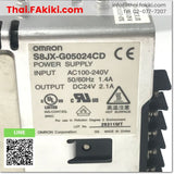 (D)Used*, S8JX-G05024CD Switching Power Supply, แหล่งจ่ายไฟแบบสวิตชิ่ง สเปค DC24V 2.1A, OMRON