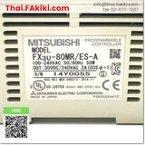 Junk, FX3U-80MR/ES-A PLC Main Module, พีแอลซียูนิตหลัก สเปค AC100-240V, MITSUBISHI