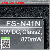 (A)Unused, FS-N41N, Digital fiber senser, เครื่องขยายสัญญาณดิจิตอลไฟเบอร์ออปติกเซนเซอร์, KEYENCE