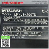 (D)Used*, MR-J3-200TN AC200V 2kW, Servo Amplifier, ชุดควบคุมการขับเคลื่อนเซอร์โว, MITSUBISHI