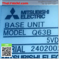 (A)Unused, Q63B 3slots, Base Module, โมดูลฐาน CPU, MITSUBISHI