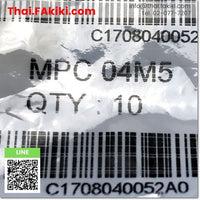 (A)Unused, MPC04M5 10pcs/pack, Fitting, ข้อต่อลม, PNEUMATICS