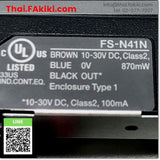 (A)Unused, FS-N41N, Fiber Optic Sensor Amplifier, ไฟเบอร์แอมพลิฟายเออร์, KEYENCE