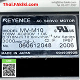 (D)Used*, MV-M10 AC200V 0.1kW, Servo Motor, เซอร์โวมอเตอร์, KEYENCE
