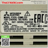(C)Used, FX3S-20MR/ES AC100-240V, PLC Main Module, พีแอลซียูนิตหลัก, MITSUBISHI