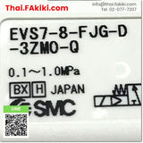 (B)Unused*, EVS7-8-FJG-D-3ZM0-Q DC24V, Solenoid valve, โซลินอยด์วาล์ว, SMC