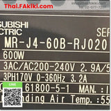 (A)Unused, MR-J4-60B-RJ020, Servo Amplifier, ชุดควบคุมการขับเคลื่อนเซอร์โว, MITSUBISHI