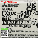 (C)Used, FX3UC-64MT/D 32points, PLC Main Module, พีแอลซียูนิตหลัก, MITSUBISHI