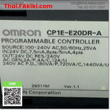 (D)Used*, CP1E-E20DR-A  AC100-240V Ver.1.1, CPU Module, ซีพียูโมดูล, OMRON
