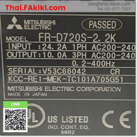 (C)Used, FR-D720S-2.2K AC200V 2.2kW, Inverter, อินเวอร์เตอร์, MITSUBISHI