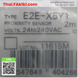 (B)Unused*, E2E-X5Y1 2m, Proximity Sensor, พร็อกซิมิตี้เซนเซอร์, OMRON