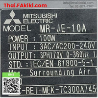 (D)Used*, MR-JE-10A 0.1kW, Servo Amplifier, ชุดควบคุมการขับเคลื่อนเซอร์โว, MITSUBISHI