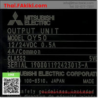 (B)Unused*, QY50(C), Output Module, เอาท์พุตโมดูล, MITSUBISHI