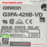 (B)Unused*, G3PA-420B-VD, Solid-State Relay, โซลิดสเตตรีเลย์, OMRON