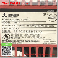 (D)Used*, Q61P AC100-240V, Power Supply, พาวเวอร์ซัพพลาย, MITSUBISHI