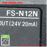 (C)Used, FS-N12N, Fiber Optic Sensor Amplifier, ไฟเบอร์แอมพลิฟายเออร์, KEYENCE