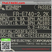 (B)Unused*, FR-E740-2.2K AC400V, Inverter, อินเวอร์เตอร์, MITSUBISHI