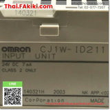 (C)Used, CJ1W-ID211, Input Module, อินพุทโมดูล, OMRON