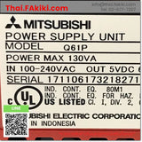 (C)Used, Q61P AC100-240V, Power Supply Module, พาวเวอร์ซัพพลาย, MITSUBISHI