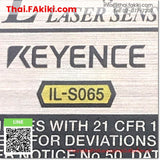 (D)Used*, IL-S065, Laser Sensor Head, หัวเซนเซอร์เลเซอร์, KEYENCE
