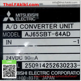 (A)Unused, AJ65SBT-64AD DC24V, CC-Link / Remote Module, remote module, MITSUBISHI 