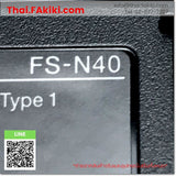 (A)Unused, FS-N40, Digital Fiber Optic Sensor Amplifier, ไฟเบอร์เซนเซอร์ แอมพลิฟายเออร์ดิจิตอล, KEYENCE