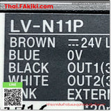 (B)Unused*, LV-N11P, Digital laser sensor amplifier unit base unit PNP output, ดิจิตอลเลเซอร์เซนเซอร์แอมพลิฟายเออร์ยูนิตยูนิตฐานเอาต์พุต PNP, KEYENCE