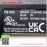 (A)Unused, FS-V31, Fiber Optic Sensor Amplifier, ไฟเบอร์แอมพลิฟายเออร์, KEYENCE