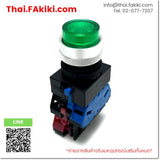 (C)Used, ALW22611DG AC200-220V ø22 1a1b (Green), Illuminated Push Button Switch, สวิตช์ปุ่มกดที่มีหลอดสัญญาณติดอยู่, IDEC