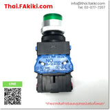 (C)Used, ALW22611DG AC200-220V ø22 1a1b (Green), Illuminated Push Button Switch, สวิตช์ปุ่มกดที่มีหลอดสัญญาณติดอยู่, IDEC