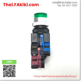 (C)Used, ALW22611DG AC200-220V ø22 1a1b (Green), Illuminated Push Button Switch, สวิตช์ปุ่มกดที่มีหลอดสัญญาณติดอยู่, IDEC