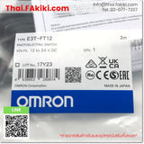 (A)Unused, E3T-FT12 2m, Photoelectric Sensor, โฟโตอิเล็กทริคเซนเซอร์, OMRON
